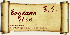 Bogdana Ilić vizit kartica
